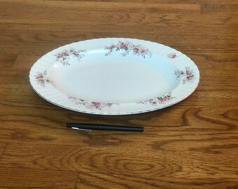 Royal Albert Lavender Rose Serving Platter: 13" Floral Gold Trim