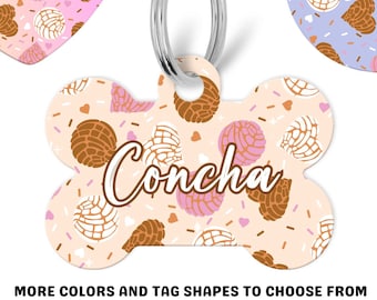 Pan Dulce Pet ID Tag – Personalized Concha Dog & Cat Tag