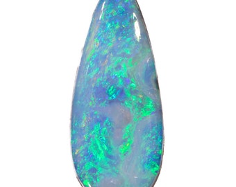 Blue Green Fire Boulder Opal Polished stone 15.7 ct