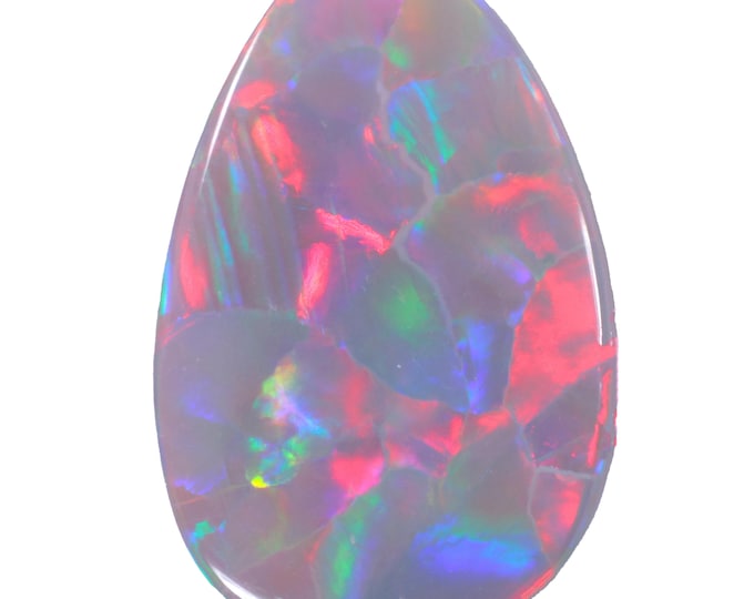3.19ct Natural Dark Opal | Rainbow Fire Lightning Ridge Opal - Etsy