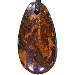 Boulder Opal Pendant 58ct October Birthstone