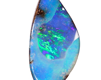 Australian Boulder Opal Loose Gemstone Cabochon 12.18ct Birthstone Jewelry Making