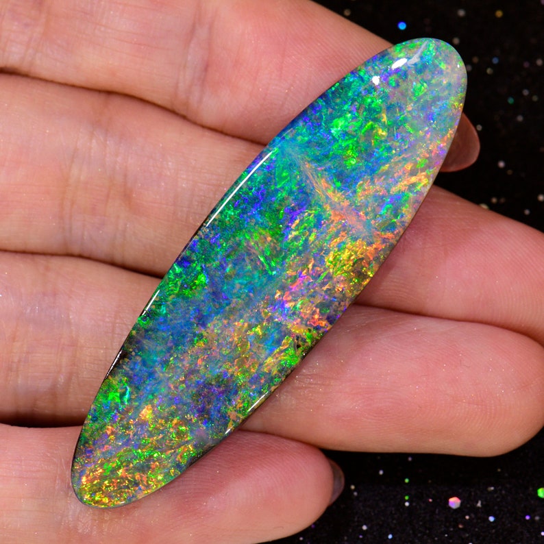 Top Gem Rainbow Duck Creek Boulder Opal 55.3 ct image 3