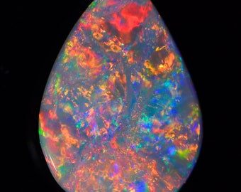 Neon Multi Color Fire Dark Opal 0.87 ct