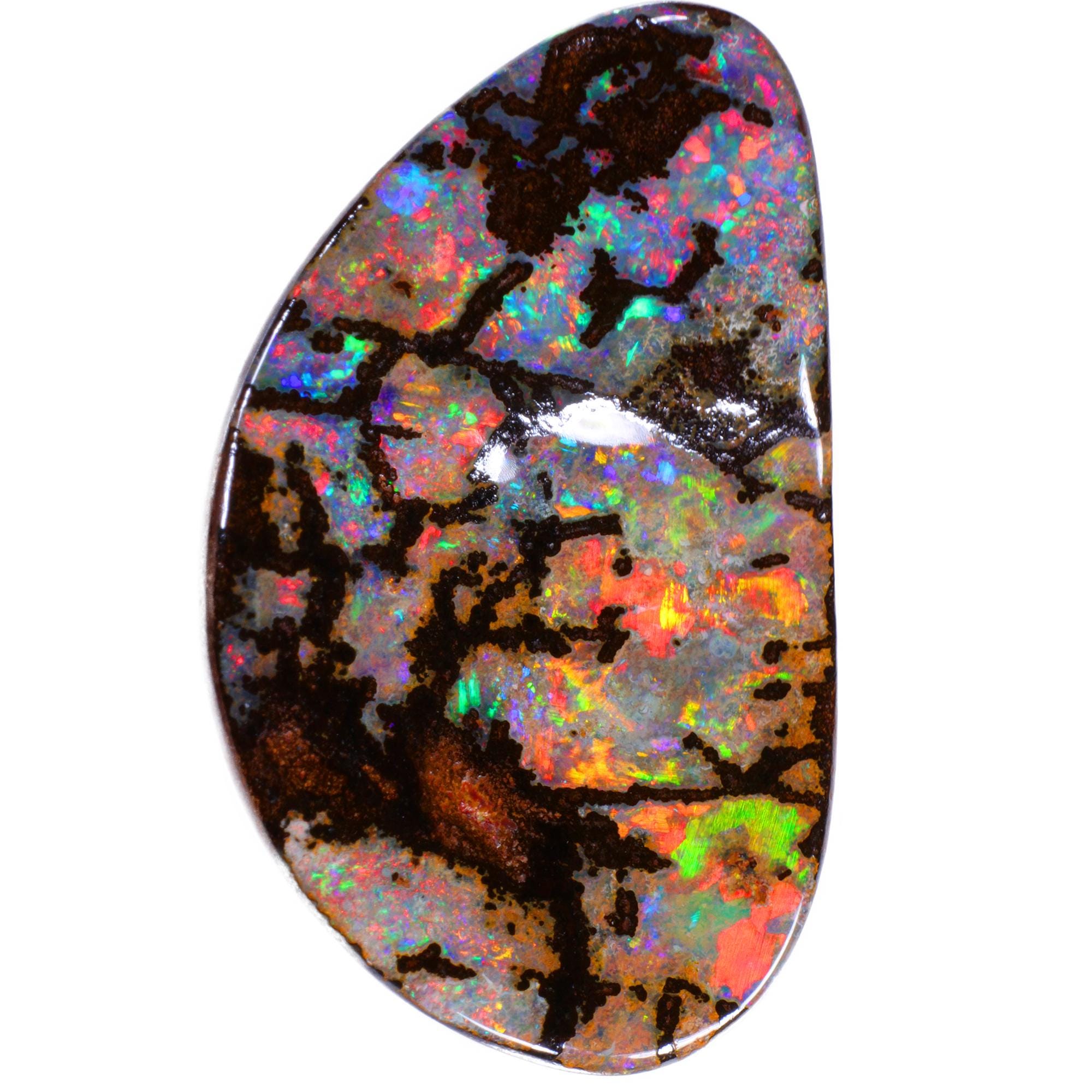 天然ボルダーオパール – ボルダーオパール | 3.40ct マルチ美遊色