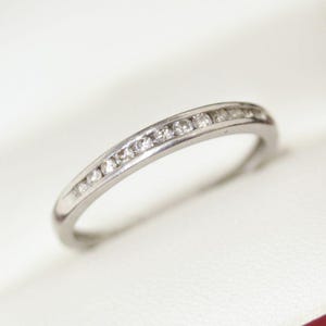 An Estate Jewellery Platinum Vintage Diamond Eternity Ring
