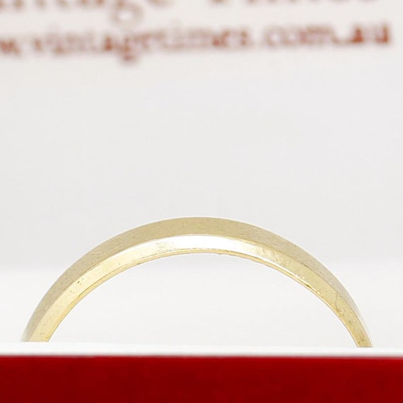 Men's 18ct Yellow Gold Textured Engraving Ring, W… - image 7