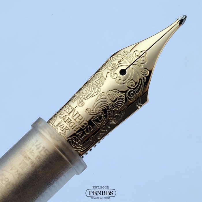 14K Gold - PENBBS Model 353 Nib Charm - No.15 Calligraphy - Etsy