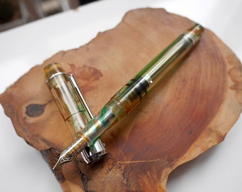 PENBBS 355 Improved version - Acrylic Fountain Pen - 31 Aurora F (duo-coloured #2)