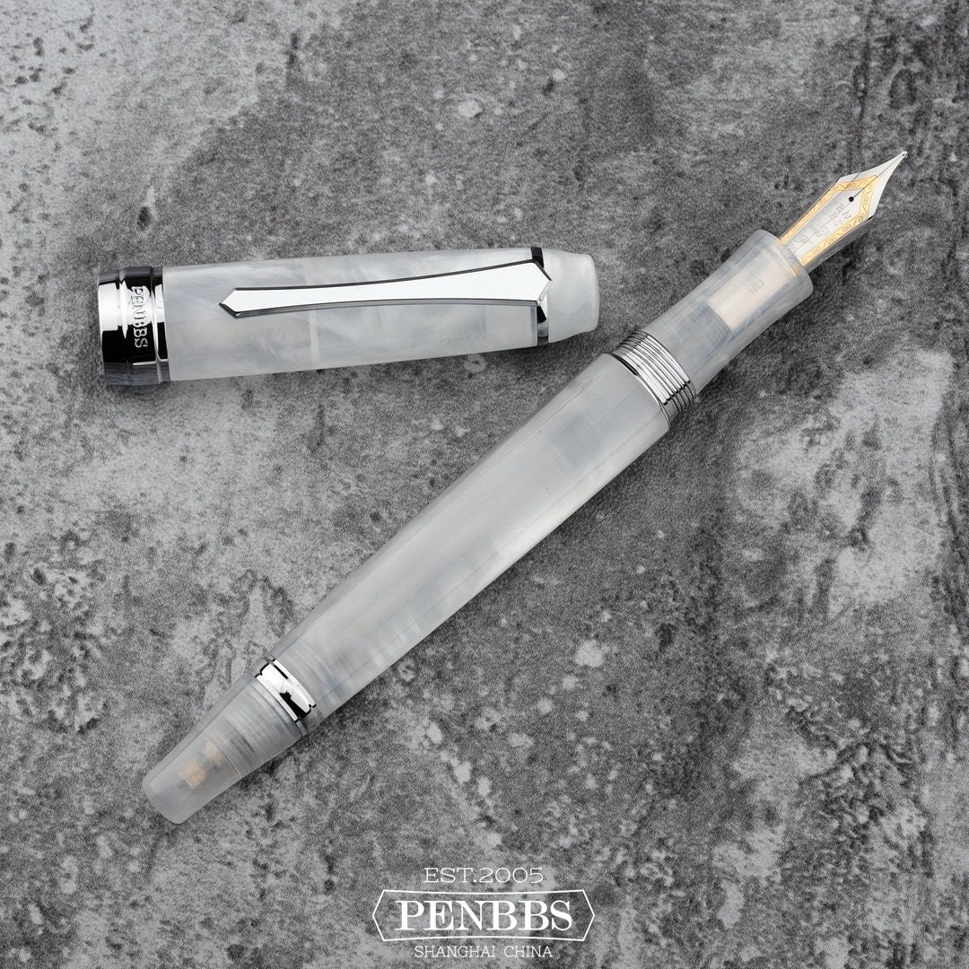 PENBBS 456 真空充填式万年筆 - 105 ブルーム（デュオカラー F ペン先