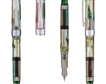 PENBBS 470 vacumatic filling Fountain Pen - 31 Aurora F-silver