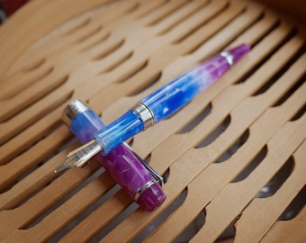 PENBBS 456 Vacuum Filling Fountain Pen - 38 Silence (duo-colour F nib #1)