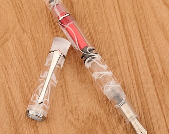 PENBBS 495 piston filler fountain pen - 54 Smog - F