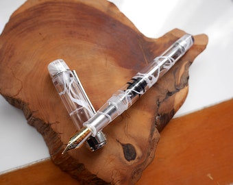 PENBBS 355 Improved version - Acrylic Fountain Pen - 54 Smog F (duo-coloured #2)