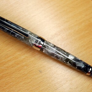 PENBBS 456 Pluma estilográfica de llenado al vacío - 37 Niangao (pequeño tono rojo con punta F de dos colores #1)