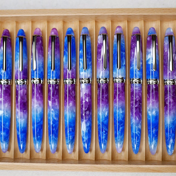 PENBBS 308 Acrylic Fountain Pen - Silence F nib