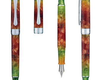 PENBBS 470 vacumatic filling Fountain Pen - 28 Autumn F-silver