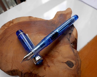 PENBBS 355 Improved version - Acrylic Fountain Pen - 111 Winter Night F (duo-coloured #2)