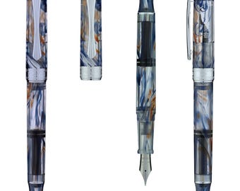 PENBBS 470 vacumatic filling Fountain Pen - 73 Cordierite RM - silver