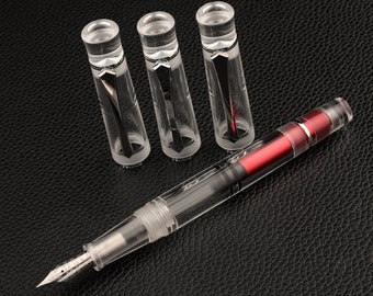 PENBBS 495 piston filler fountain pen - 16 Clear Glass - F