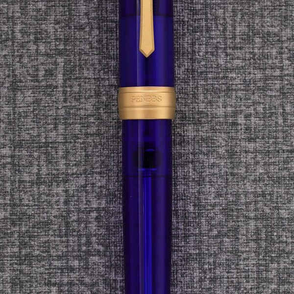 PENBBS 456 Stylo plume de remplissage sous vide - 56 Infinite (clip doré / plume F duo-couleur #1)