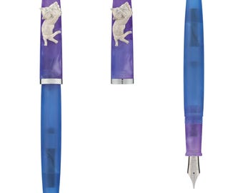 PENBBS 498 Acrylic Fountain Pen - Purple Cloud(almost blue) RM