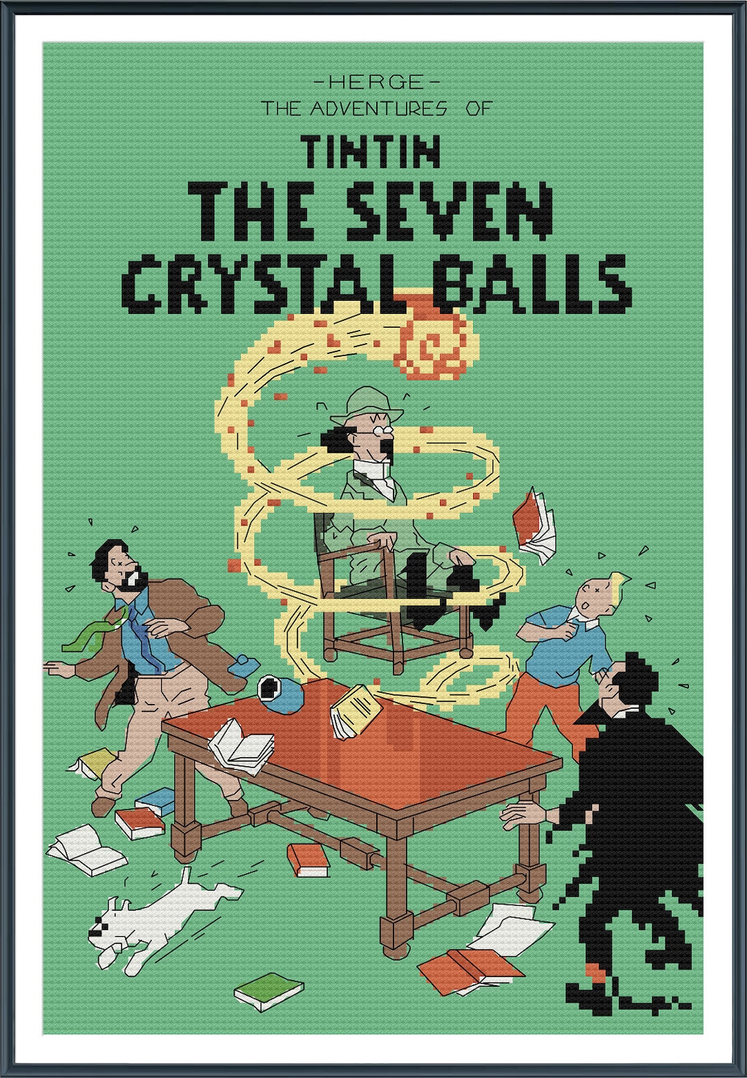 Tintin – Seven Crystal Balls Inspired Cross Stitch Pattern - Etsy