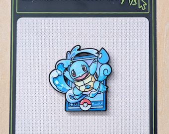 Squirtle Pokémon Needle Minder | Poké Ball Card Design | Magnetic Cross Stitch Needle Keeper | Pokémon Gift