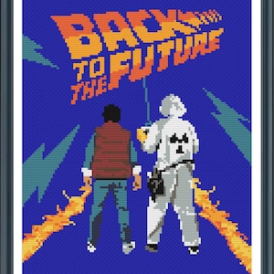 Back to the Future Inspired Cross Stitch Pattern