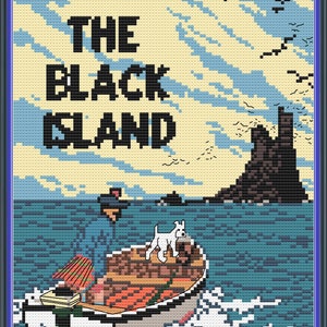 Tintin - The Black Island Cross Stitch Pattern