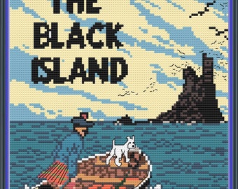 Kuifje - Het Black Island-kruissteekpatroon