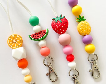 Fruit Lanyards / Strawberry Lanyard / Pineapple Lanyard / Watermelon Lanyard / Orange Lanyard