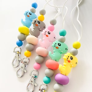 Dinosaur lanyard / Dino lanyard / teacher dinosaur lanyard / cute dinosaur lanyard