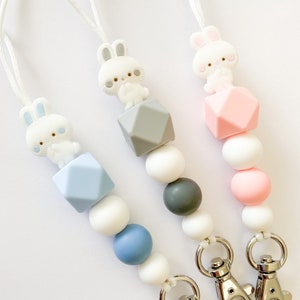 Bunny lanyard / rabbit lanyard / cute lanyard / animal lanyard / teacher lanyard
