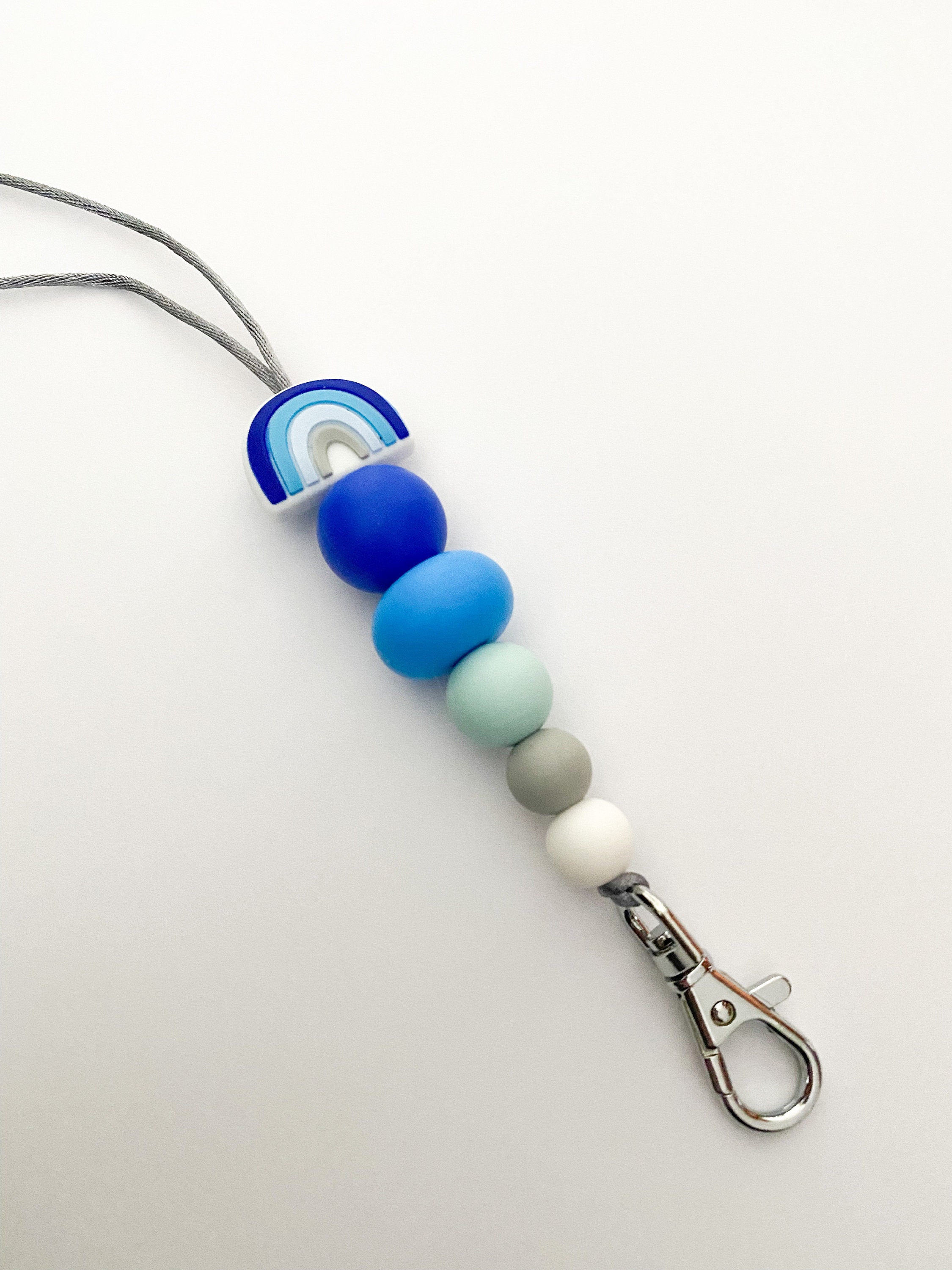 Uxcell 100Pcs Blue Silicone Beads 12mm Round And Lentil For Pen Bracelet Necklace Keychain Diy