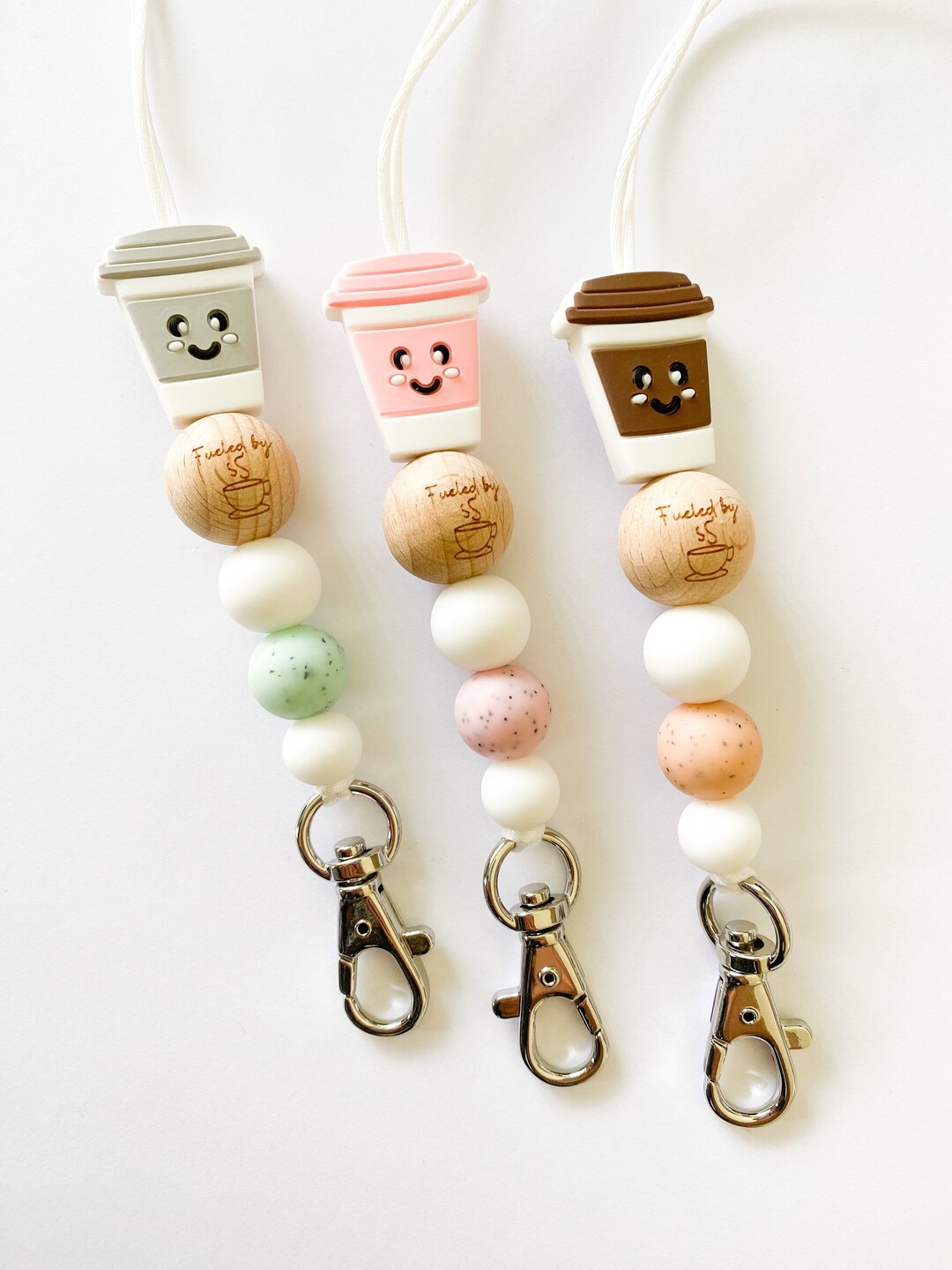 Coffee Lanyard / Tea Lanyard / Fueled by Coffee / Teacher Lanyard