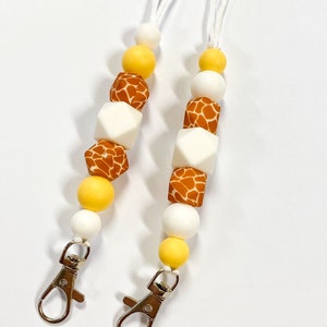 Giraffe print lanyard / giraffe lanyard / printed lanyard / teacher lanyard