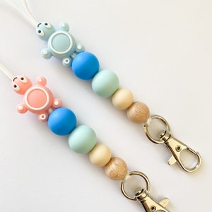 Turtle lanyard/ turtle keychain / turtle bead / turtle teacher lanyard