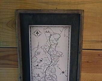 Imagen del Sendero de los Apalaches - Letrero de madera enmarcado
