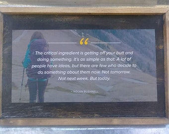 N.B. Life Quote - Wooden Sign