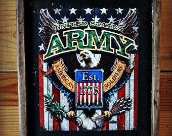 U.S. Army Proud to be an American - Wooden Sign