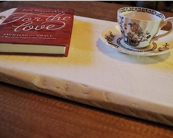Rustic Wood Serving Tray with Handles