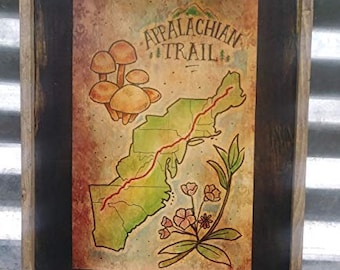 Appalachian Trail - Wooden Sign