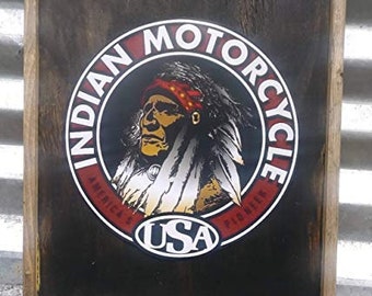 Motorcycle - Wooden Sign