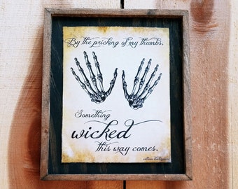 W.S. Spooky Quote - Wooden Sign
