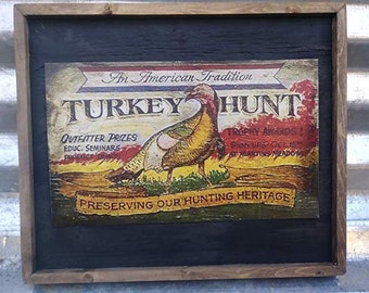 Turkey Hunting Sign | Etsy