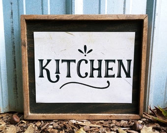 Kitchen - Wooden Sign