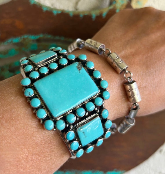 Sterling Silver Southwestern Turquoise Cuff