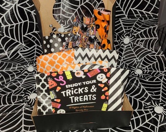 Halloween themed care box. home/ body/ accessories. Boo box, Spooky box, Halloween lovers box. Gift boxes.