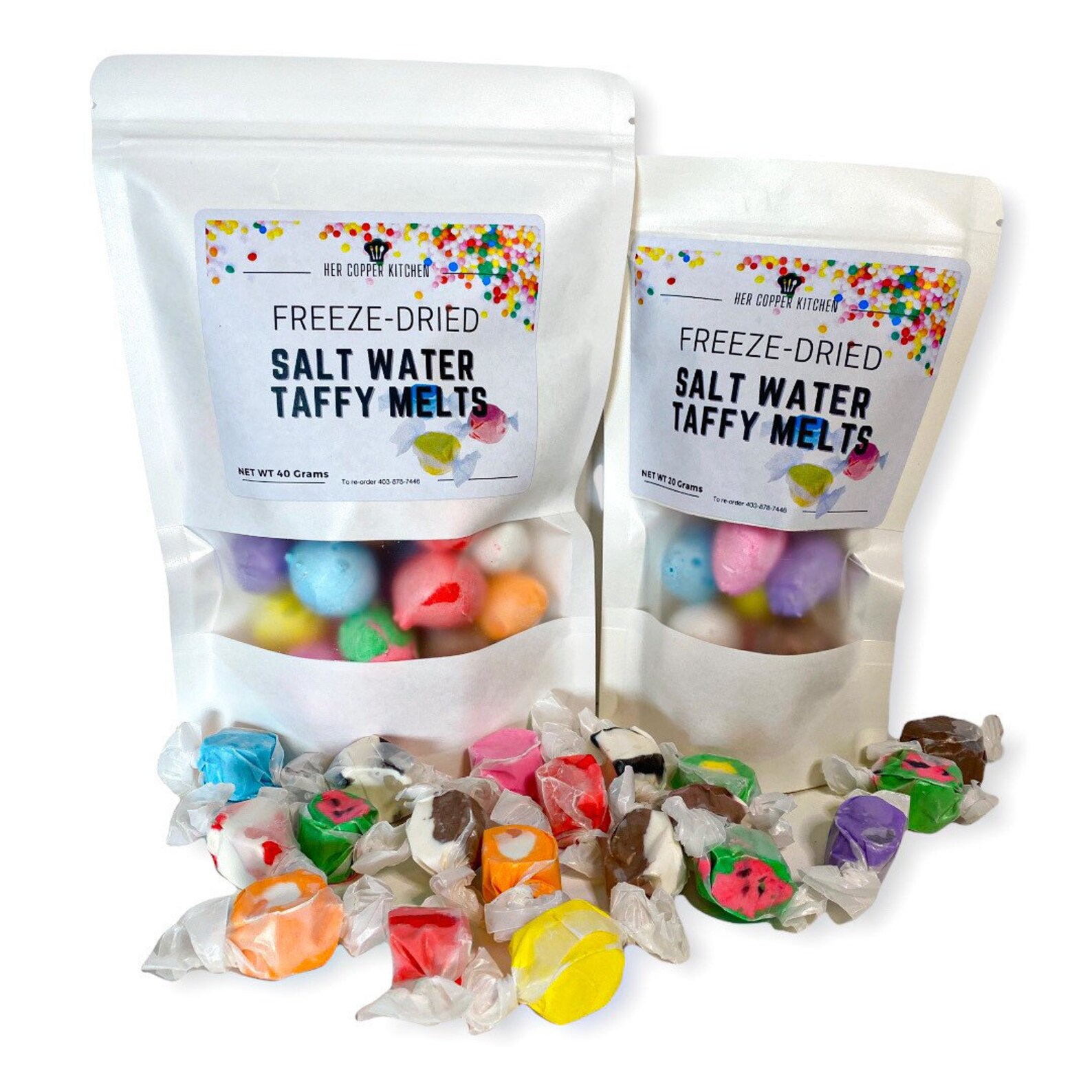FREEZE DRIED Salt Water Taffy Melts Candy Treats Sweets Etsy